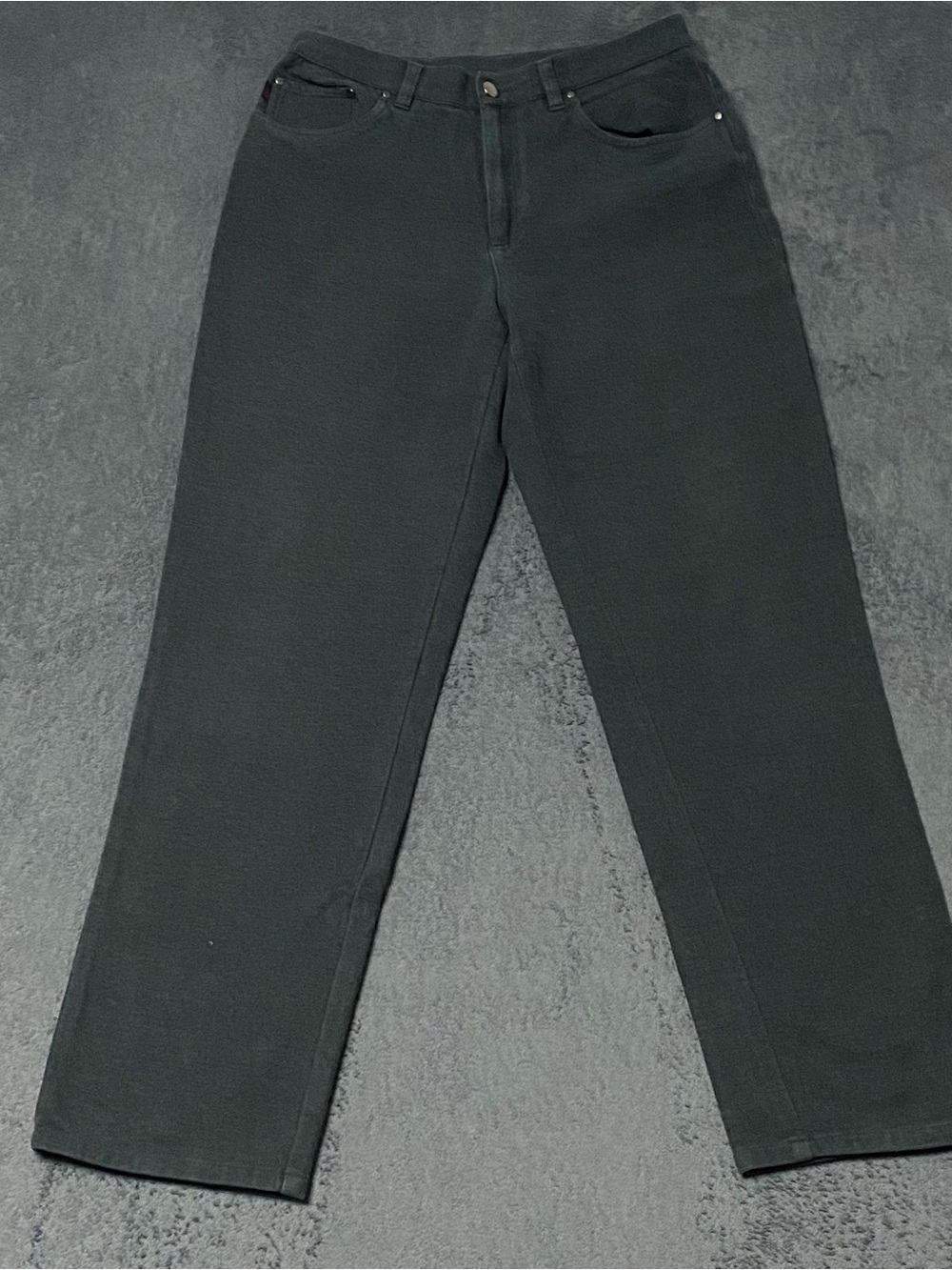 Lauren Ralph Lauren Jeans Co Womens 10 Charcoal Gray Tapered Leg Stretch Pants